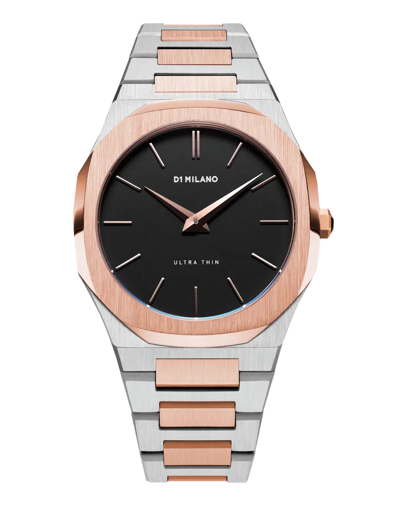 D1 Milano Watch Ultra Thin Bracelet 38 Mm Abisso Silver