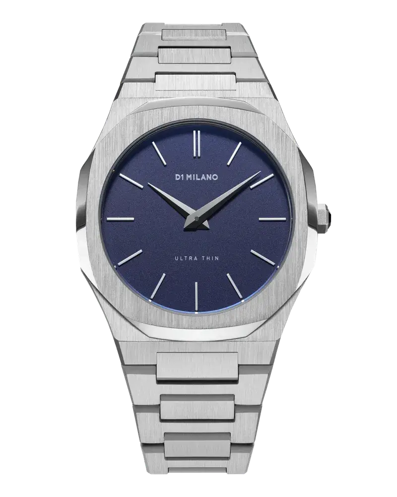 D1 Milano Watch Ultra Thin Bracelet 38 Mm Ocean Blue