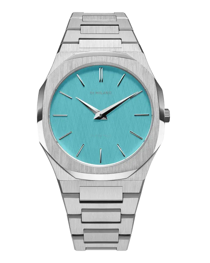 D1 Milano Watch Ultra Thin Bracelet 38mm Light Blue