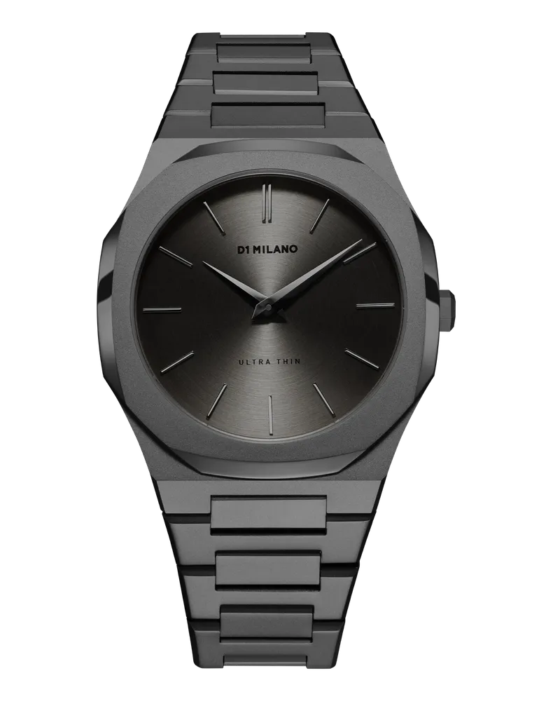 D1 Milano Watch Ultra Thin Bracelet 40 Mm Antracite Grey