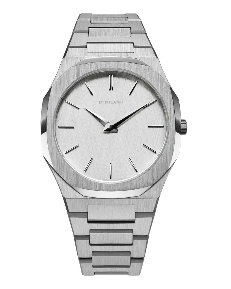 D1 Milano Watch Ultra Thin Bracelet 40 Mm Linen White