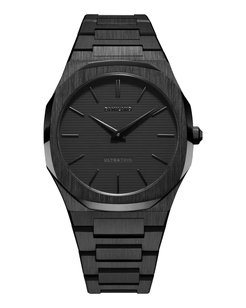 D1 Milano Watch Ultra Thin Bracelet 40 Mm Shadow Black