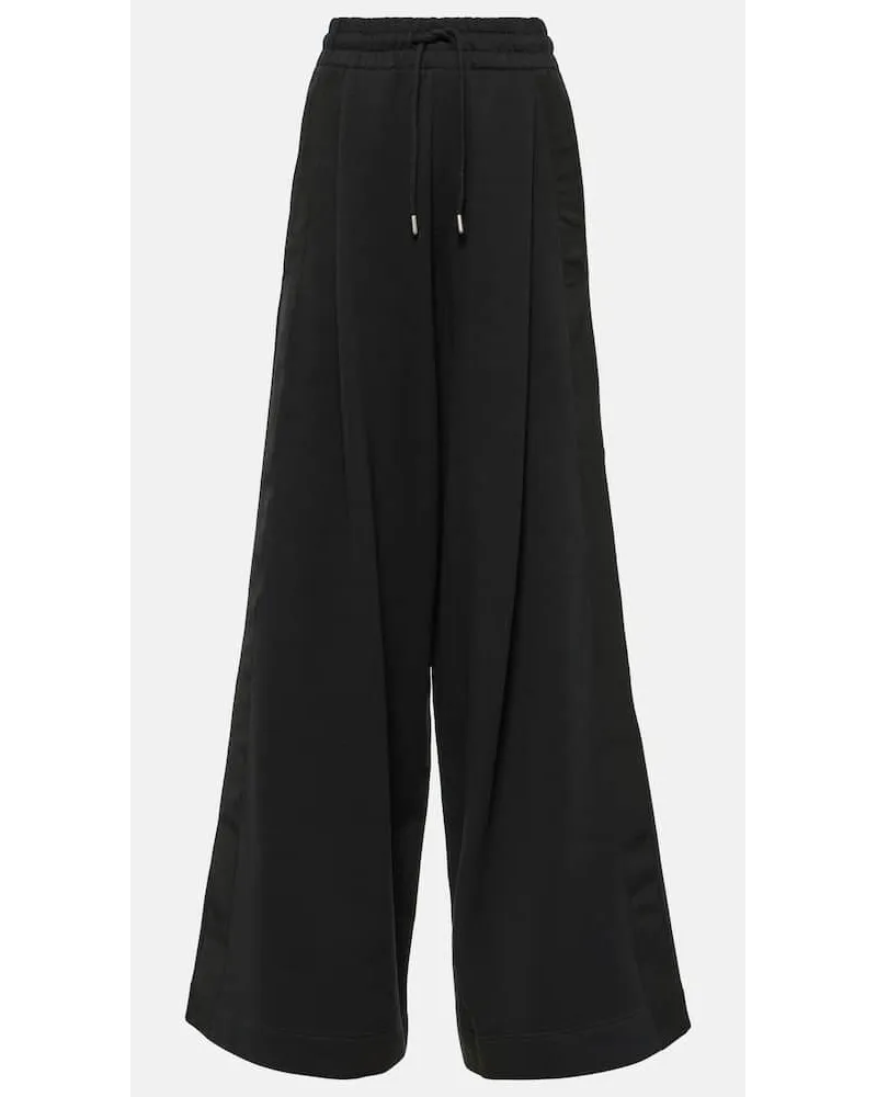Dries van Noten Weite Jogginghose Aus Baumwoll Jersey Schwarz