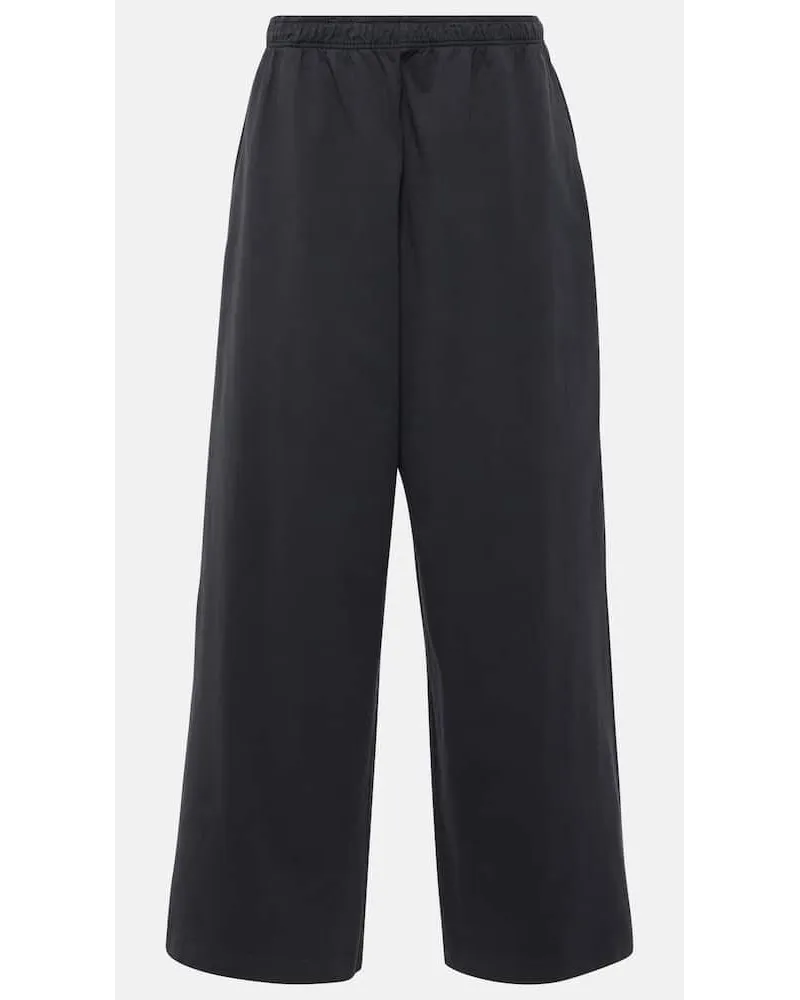 Acne Studios Weite Jogginghose Aus Baumwolle Schwarz