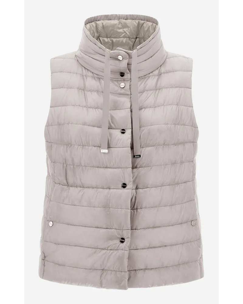 Herno Wendbare äRmellose Jacke Aus Nylon Ultralight Chantilly