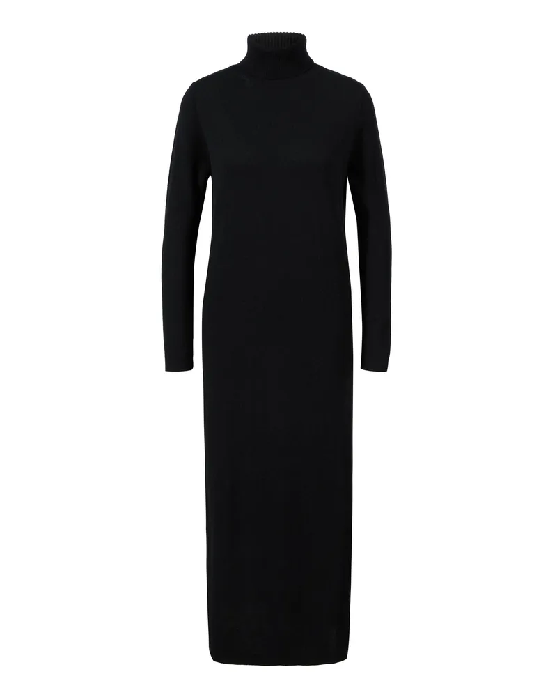 ALLUDE Woll Cashmere Midikleid Mit Rollkragen Schwarz