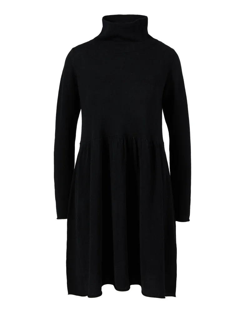 ALLUDE Woll Cashmere Strickkleid Mit Rollkragen Schwarz