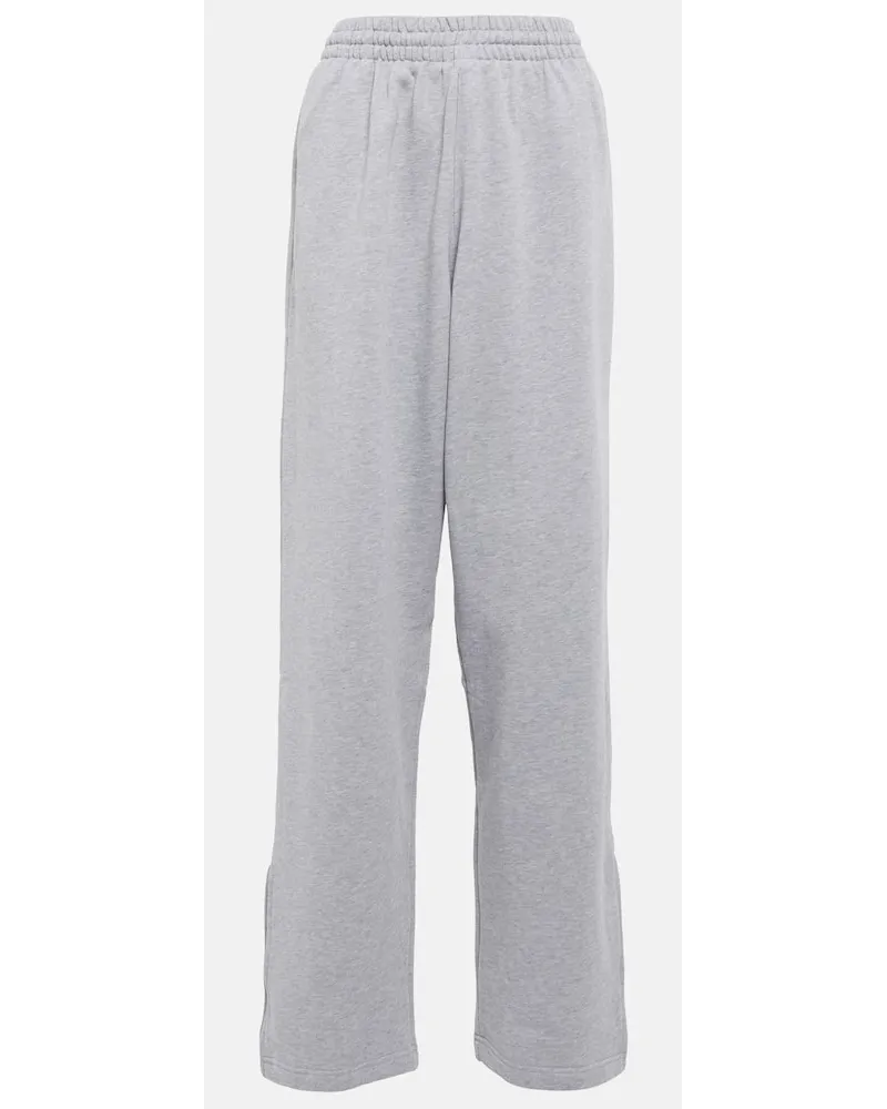WARDROBE.NYC X Hailey Bieber Jogginghose Aus Baumwolle Grau