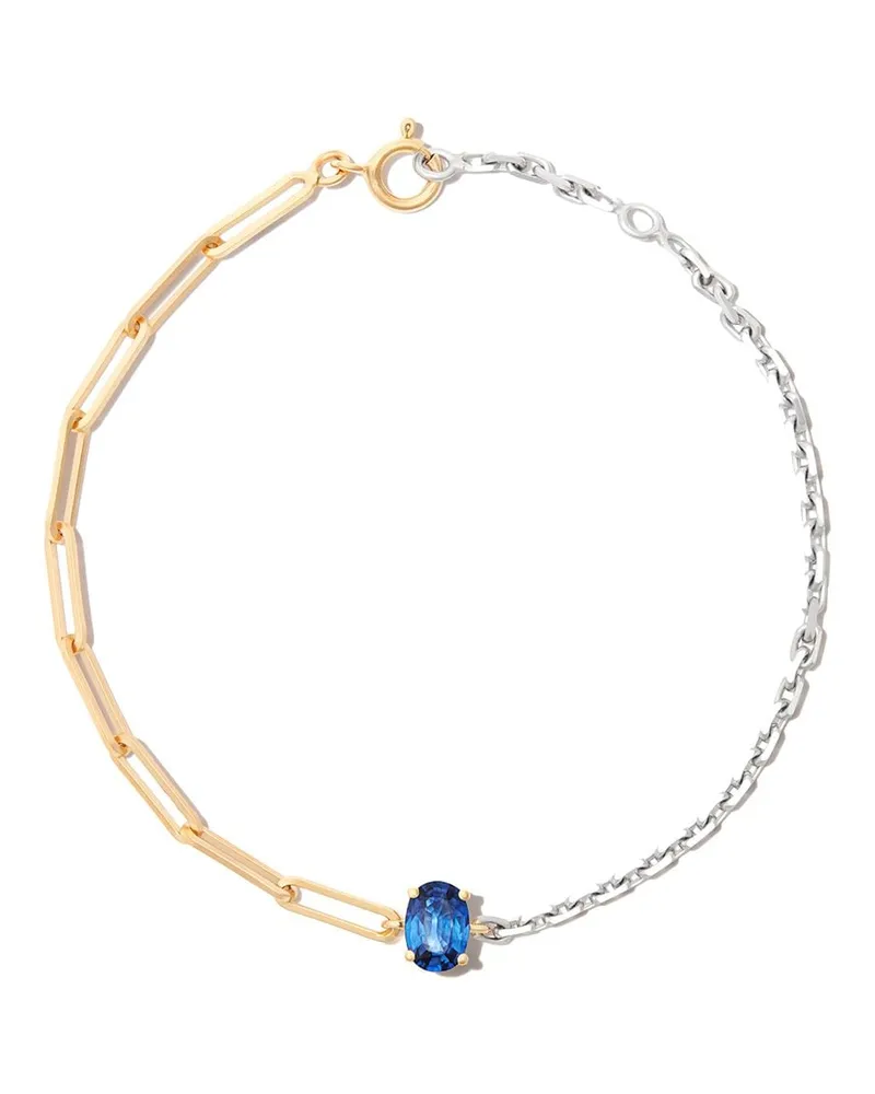 Yvonne Léon 9kt Gelb Und WeißGoldarmband Silber