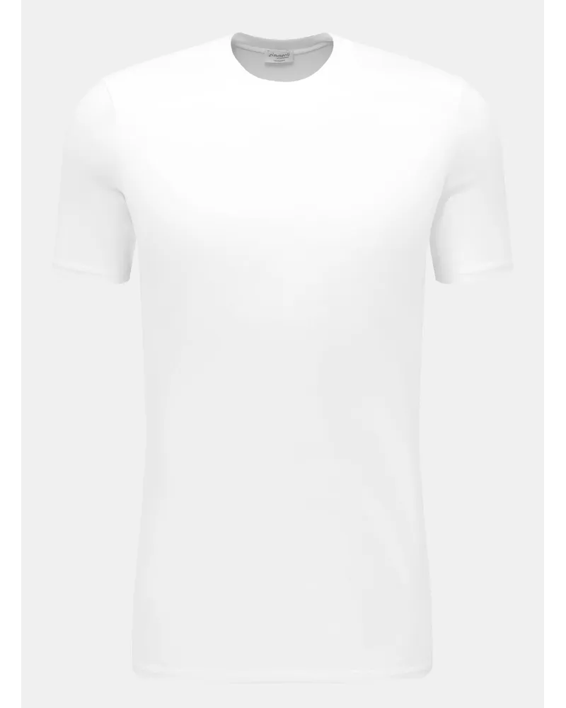 Zimmerli Rundhals Unterhemd 'Pureness' Weiß