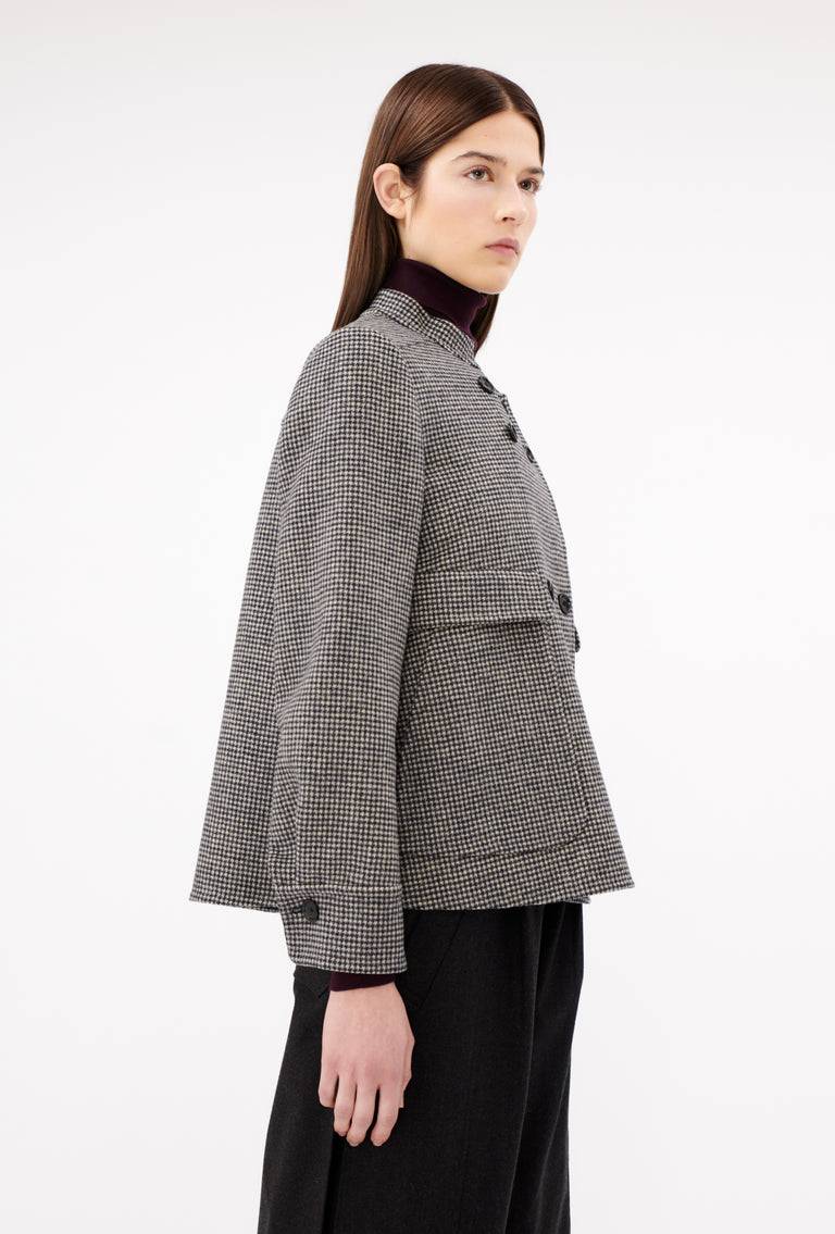 Odeeh Double Check "Made In Germany" Jacke, Black White