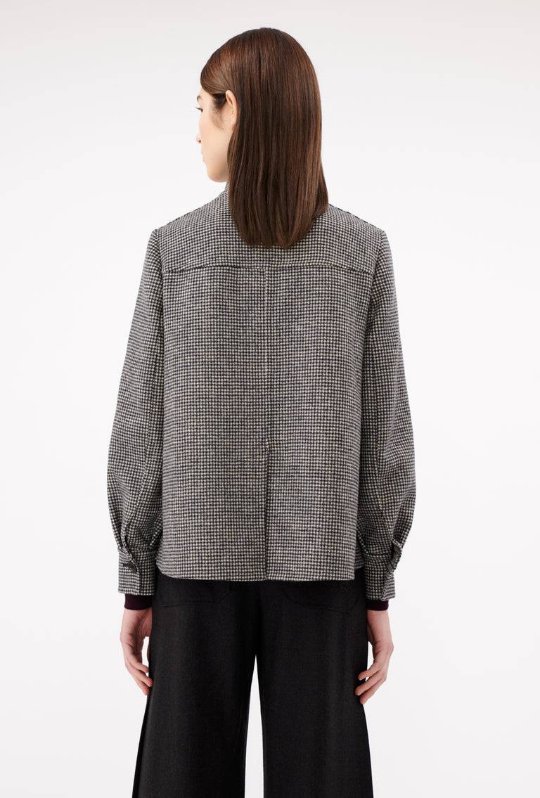 Odeeh Double Check "Made In Germany" Jacke, Black White