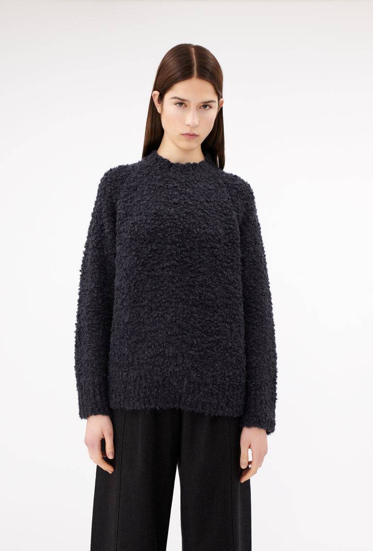 Odeeh Alpaca Boucle Pullover, Basalt