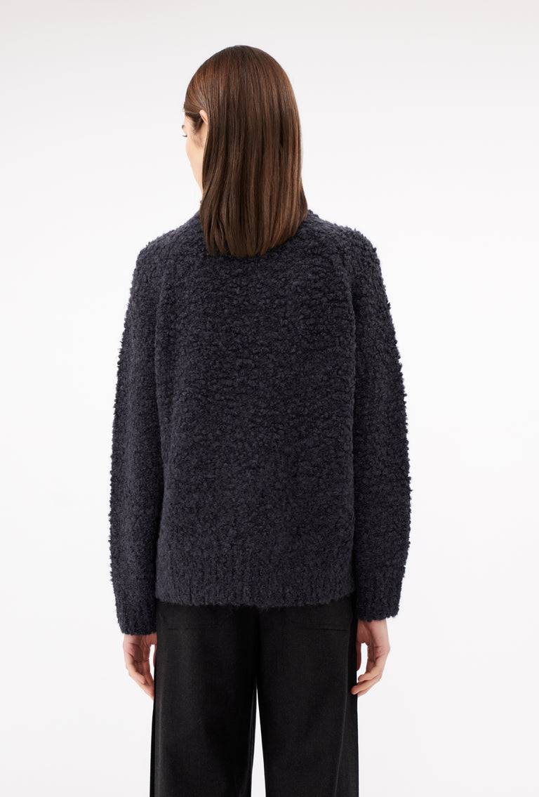 Odeeh Alpaca Boucle Pullover, Basalt