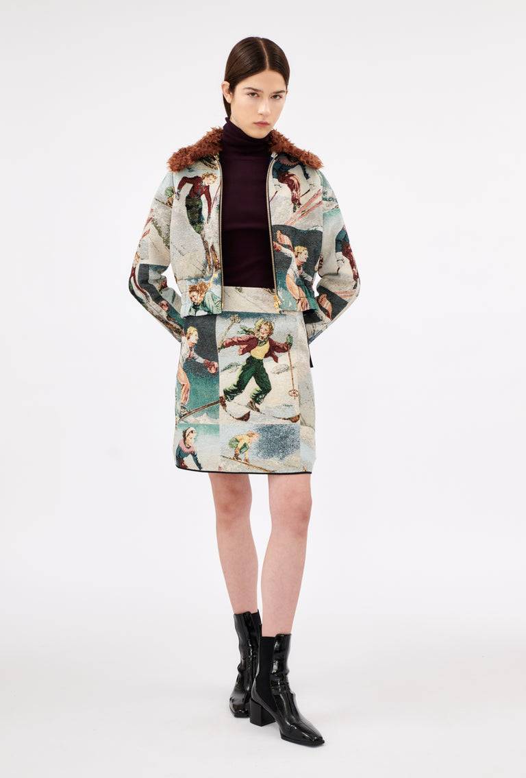 Odeeh Alpine Postcards Jacke, Multicolor