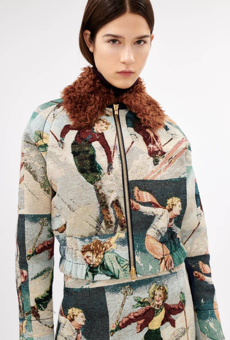 Odeeh Alpine Postcards Jacke, Multicolor