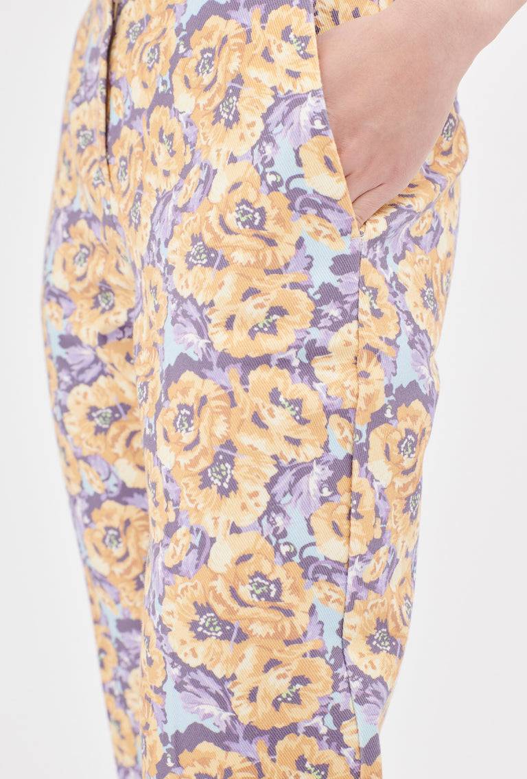 Odeeh Anemones Cotton Gabardine Hose, Lilac
