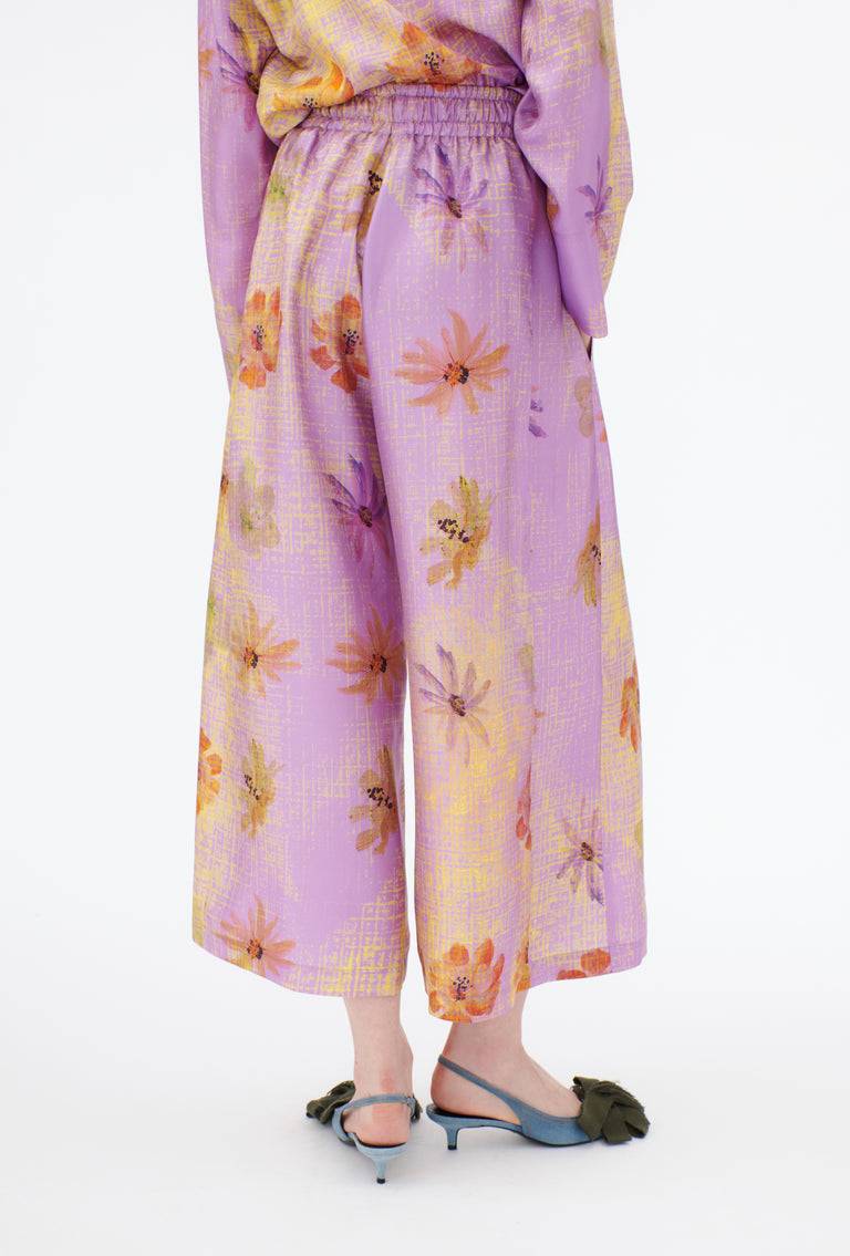 Odeeh Anemones Silk Hose, Amethyst