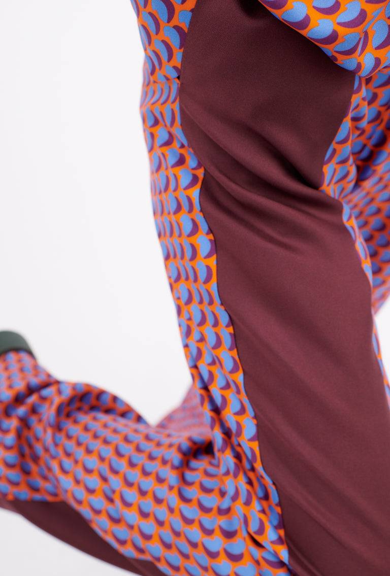 Odeeh Baisers Silk Twill Hose, Cobalt