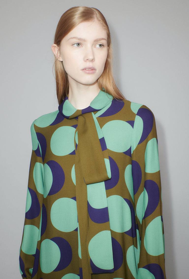 Odeeh Big Double Dot Kleid, Moss