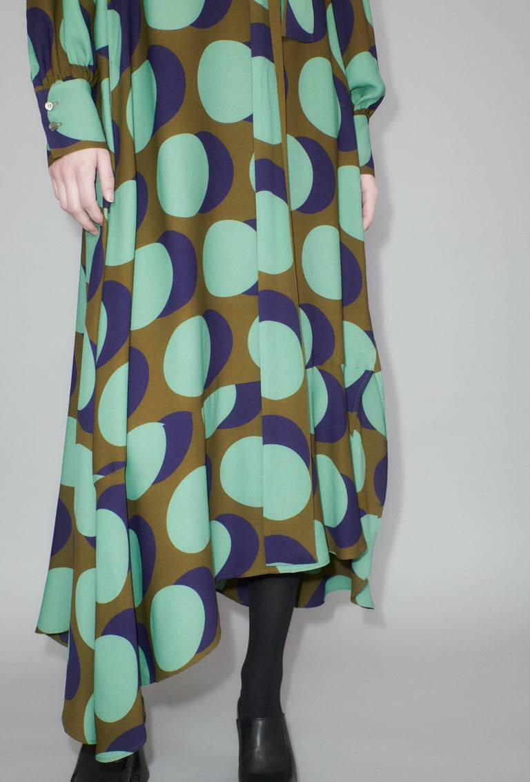 Odeeh Big Double Dot Kleid, Moss