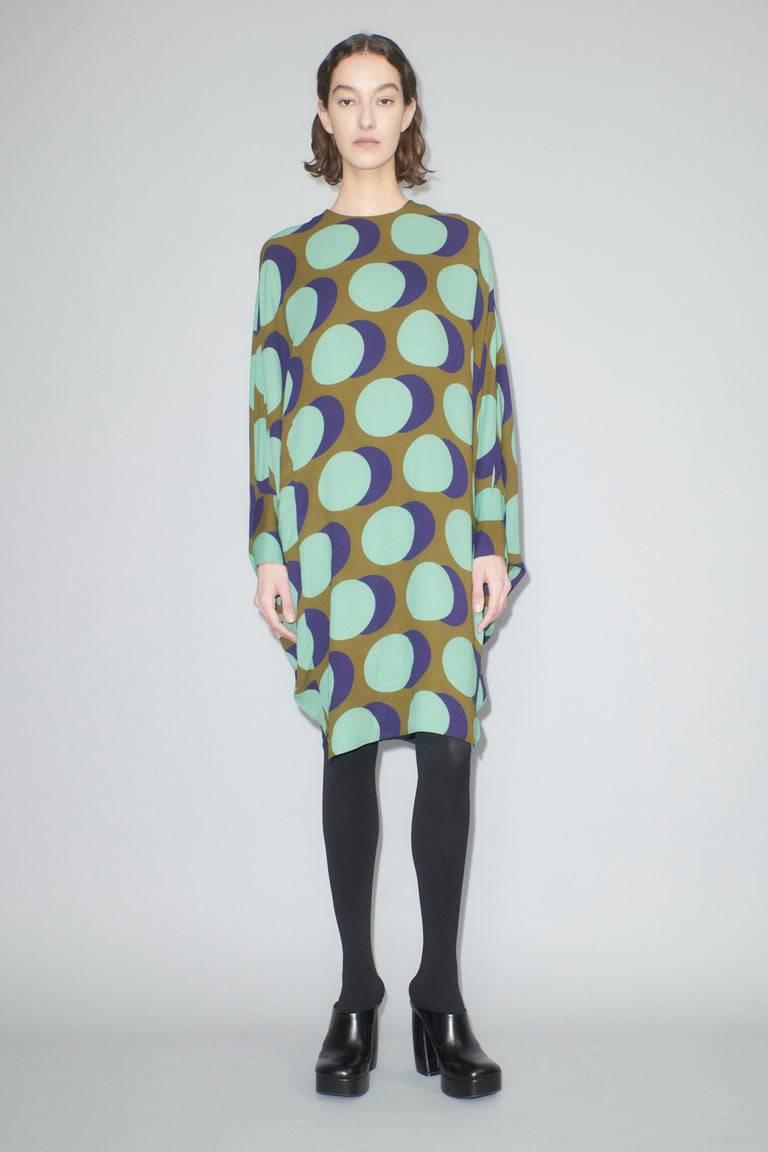 Odeeh Big Double Dot Kleid, Moss