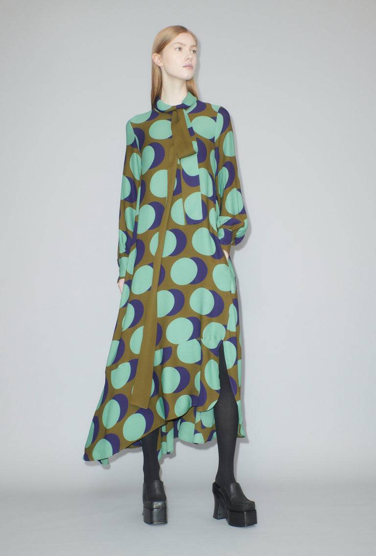 Odeeh Big Double Dot Kleid, Moss