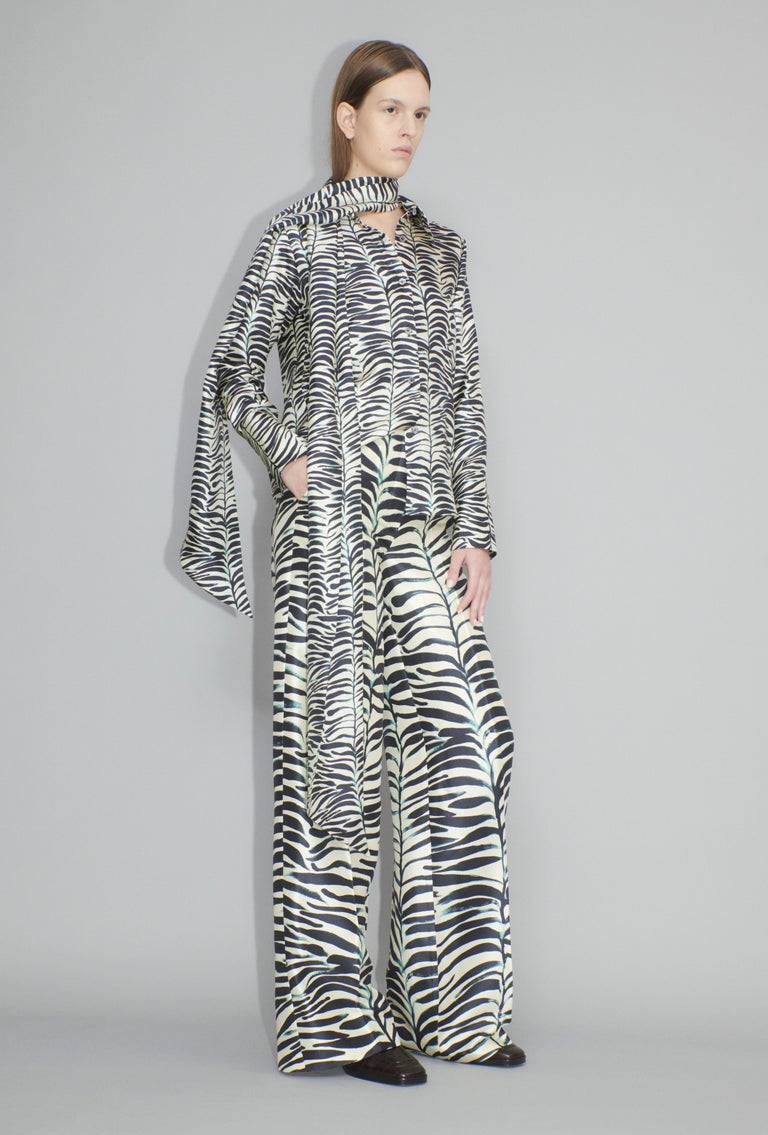 Odeeh Big Op-Art Tree Hose, Black White