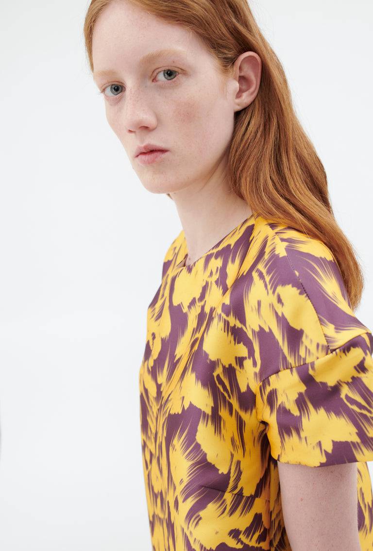 Odeeh Blurred Bouquets Duchesse Kleid, Sun