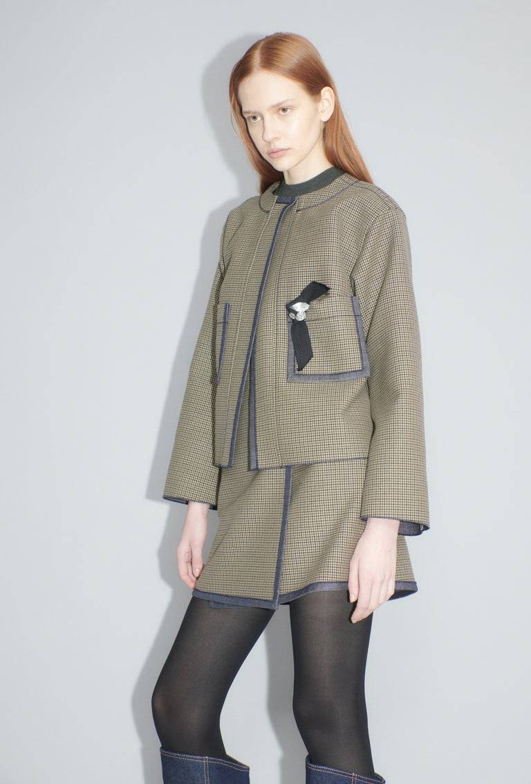 Odeeh Bounded Denim Jacke, Khaki