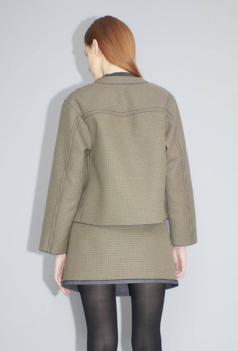 Odeeh Bounded Denim Jacke, Khaki