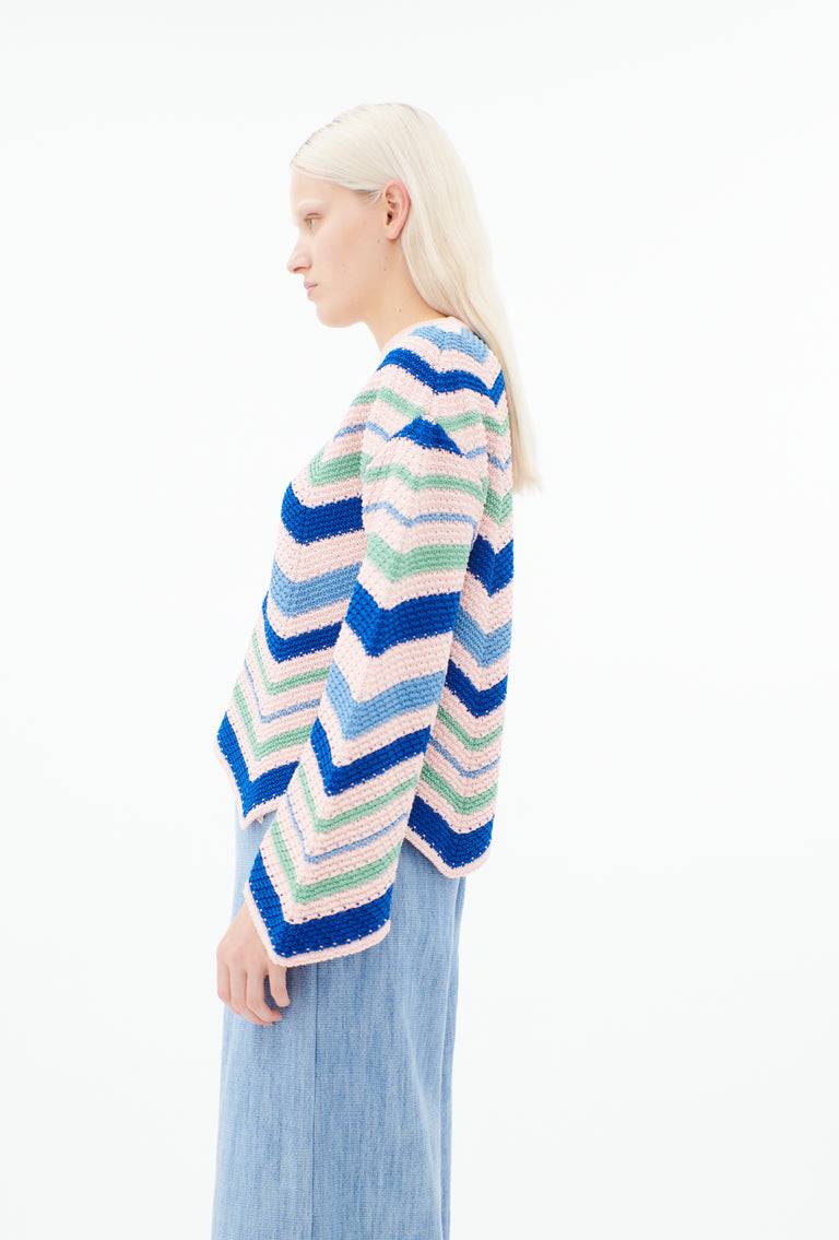 Odeeh Cablè Organic Cotton Pullover, Rosequartz