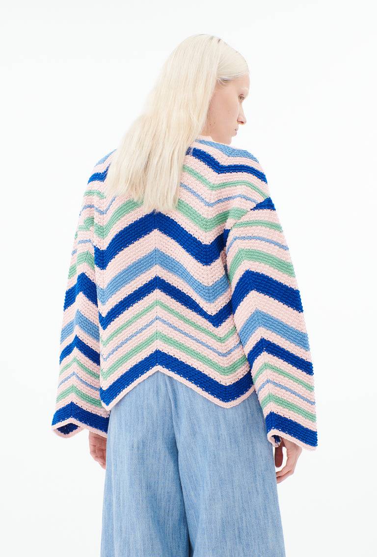 Odeeh Cablè Organic Cotton Pullover, Rosequartz