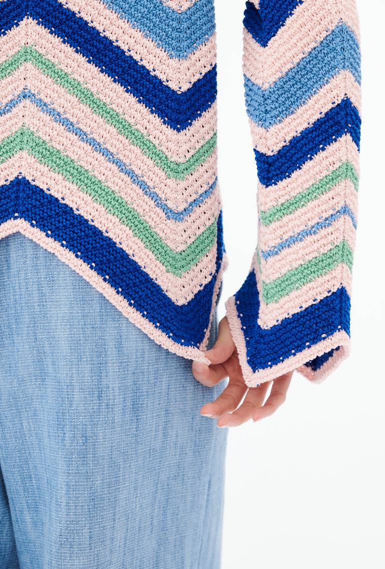 Odeeh Cablè Organic Cotton Pullover, Rosequartz