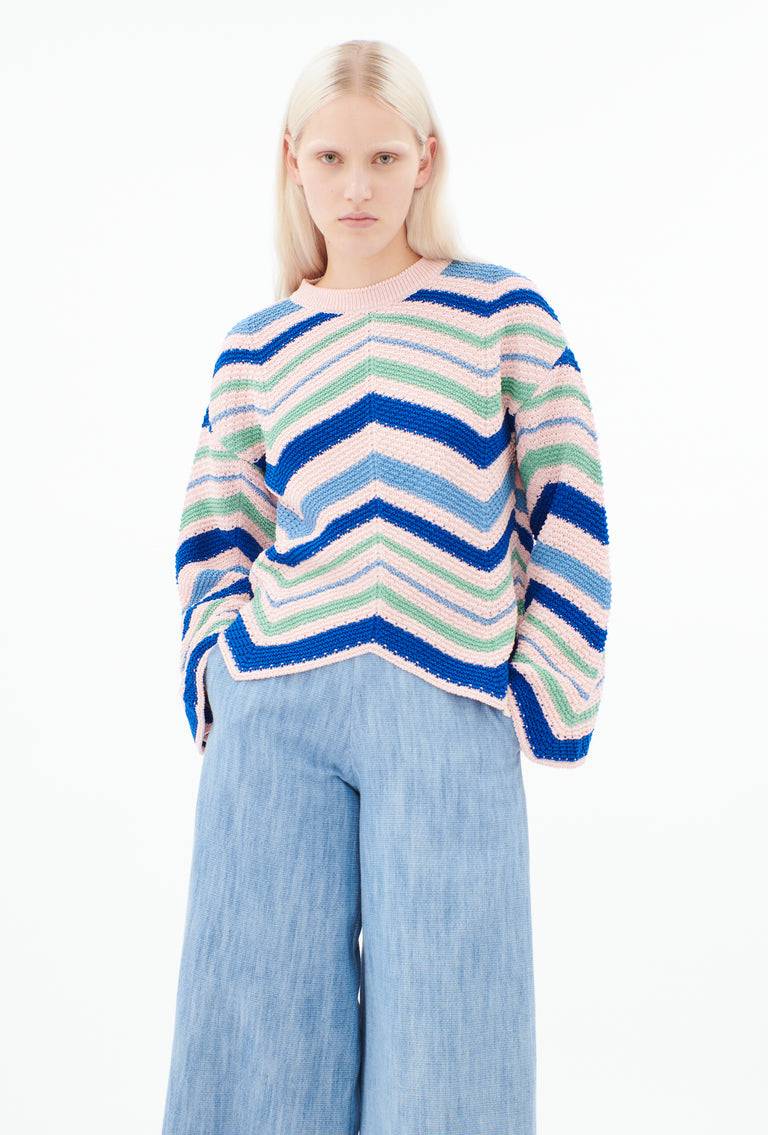 Odeeh Cablè Organic Cotton Pullover, Rosequartz