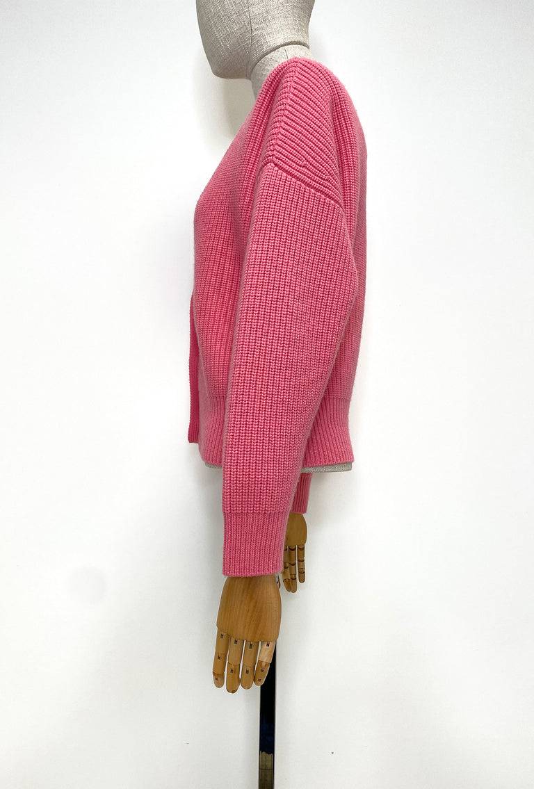 Odeeh Cash-Wool-Mix Cardigan, Candy