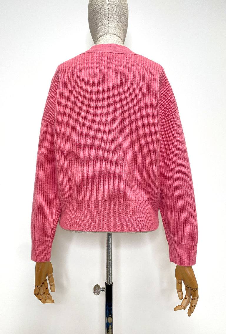 Odeeh Cash-Wool-Mix Cardigan, Candy