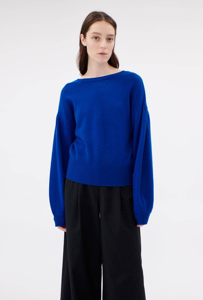 Odeeh Cash-Wool Mix Pullover, Sapphire