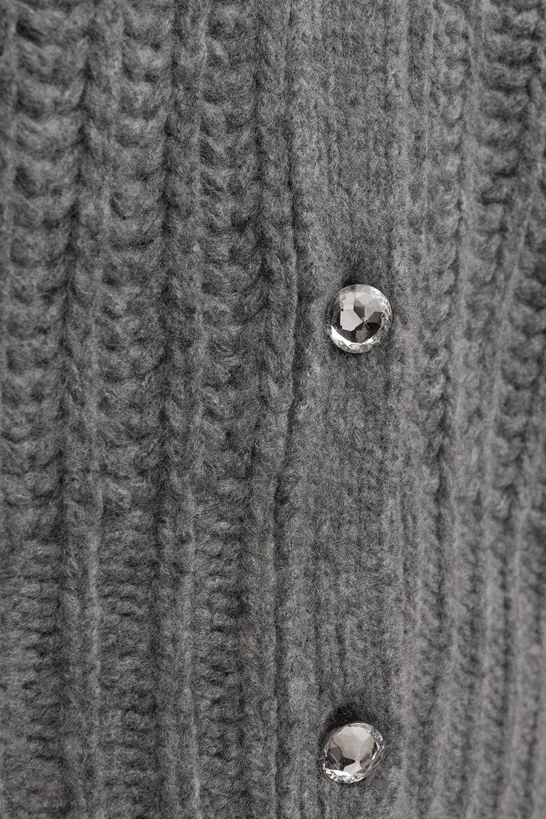 Odeeh Cashair Cardigan, Heather Grey