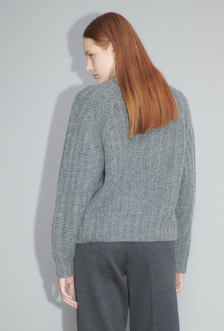 Odeeh Cashair Cardigan, Heather Grey