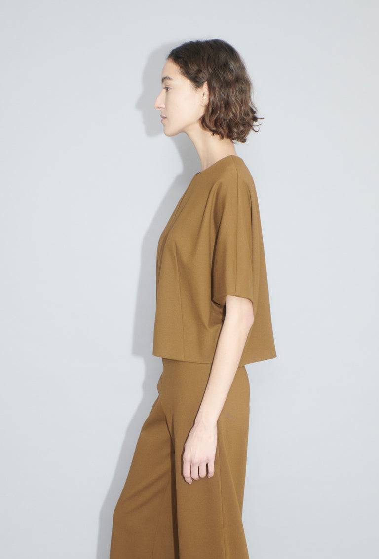 Odeeh Compact Jersey Shirt, Cognac