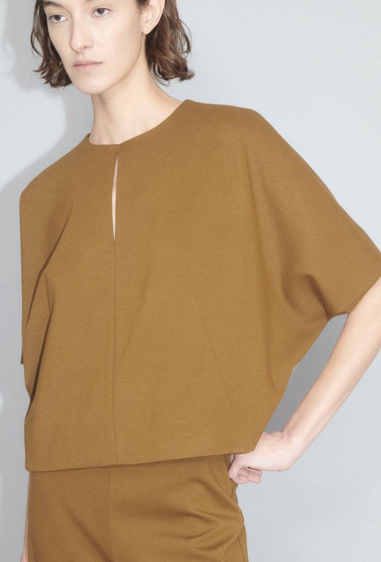 Odeeh Compact Jersey Shirt, Cognac