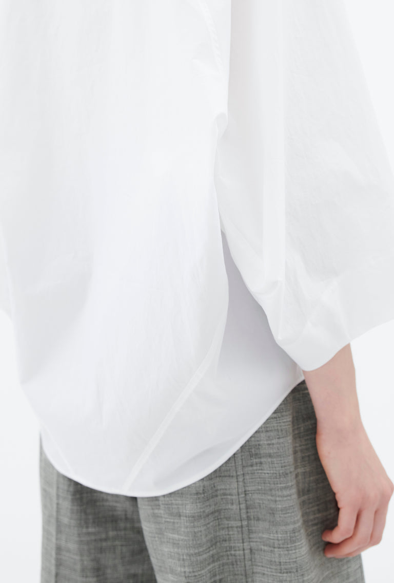 Odeeh Cotton Popeline Bluse, White