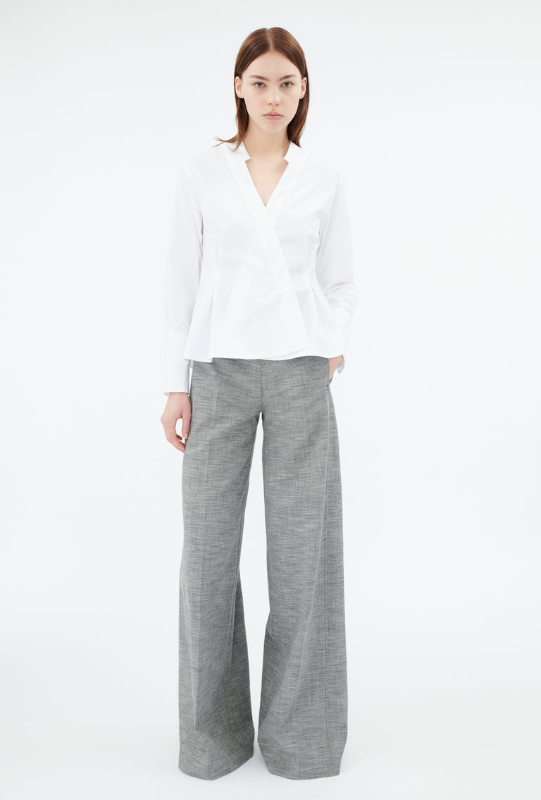 Odeeh Cotton Popeline Bluse, White