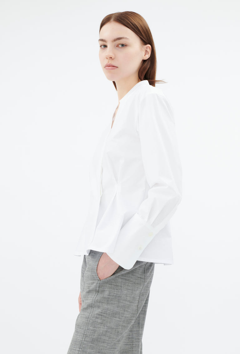 Odeeh Cotton Popeline Bluse, White