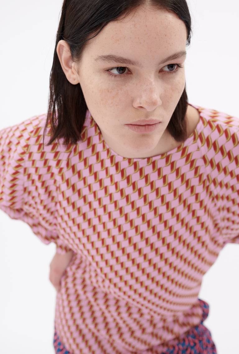 Odeeh Diagonal Waves Bluse, Candy