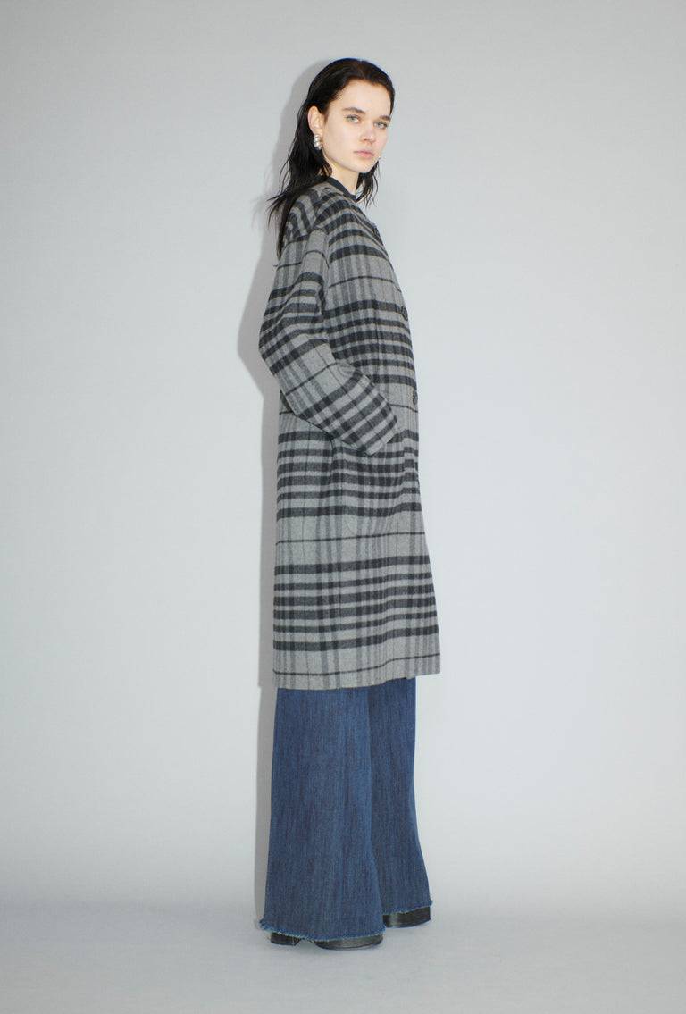 Odeeh Double Check Mantel, Flannel Grey