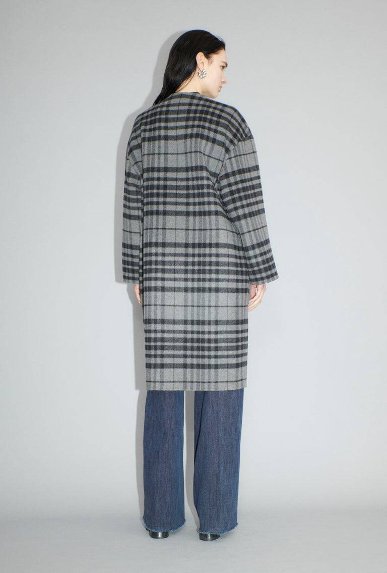 Odeeh Double Check Mantel, Flannel Grey