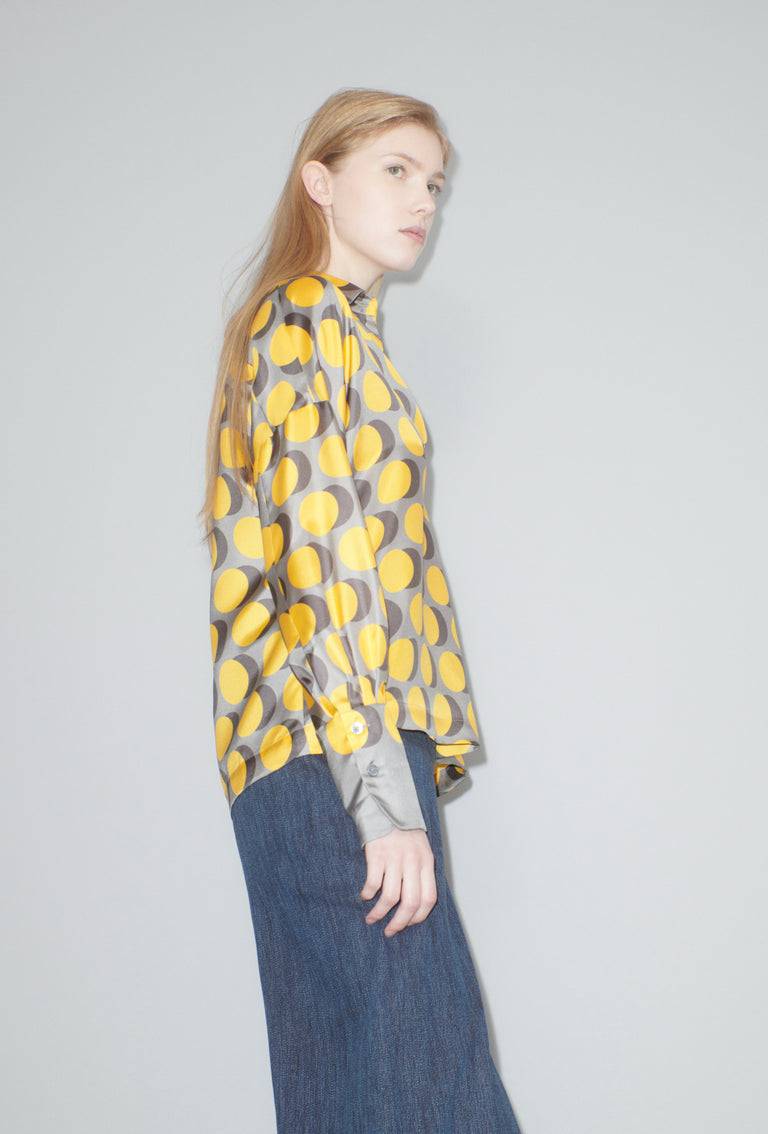 Odeeh Double Dot Bluse, Golden Yellow