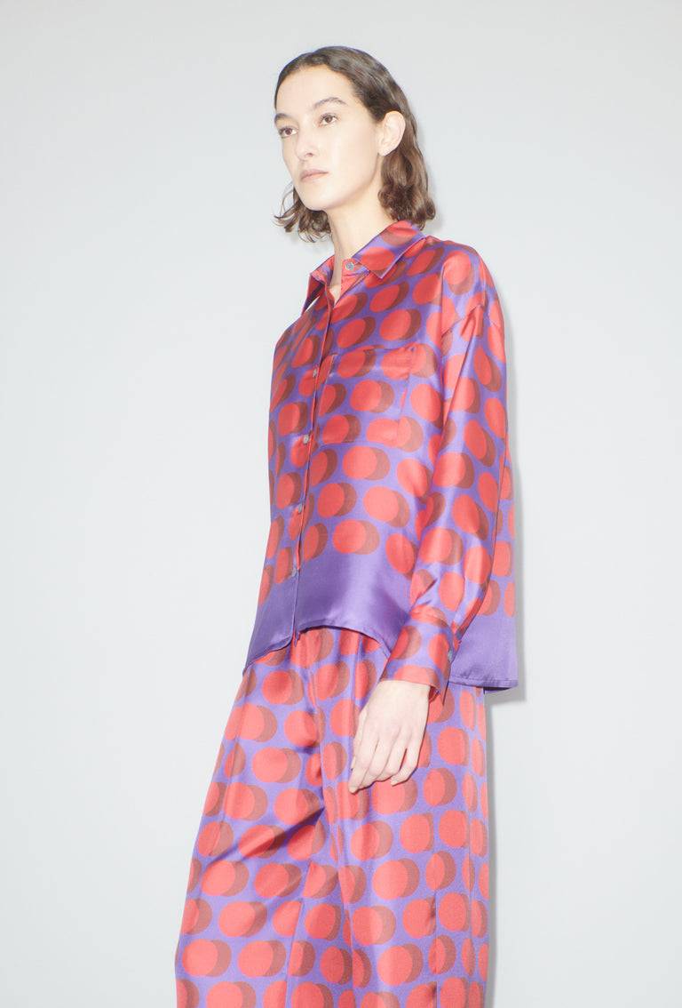 Odeeh Double Dot Bluse, Lipstick